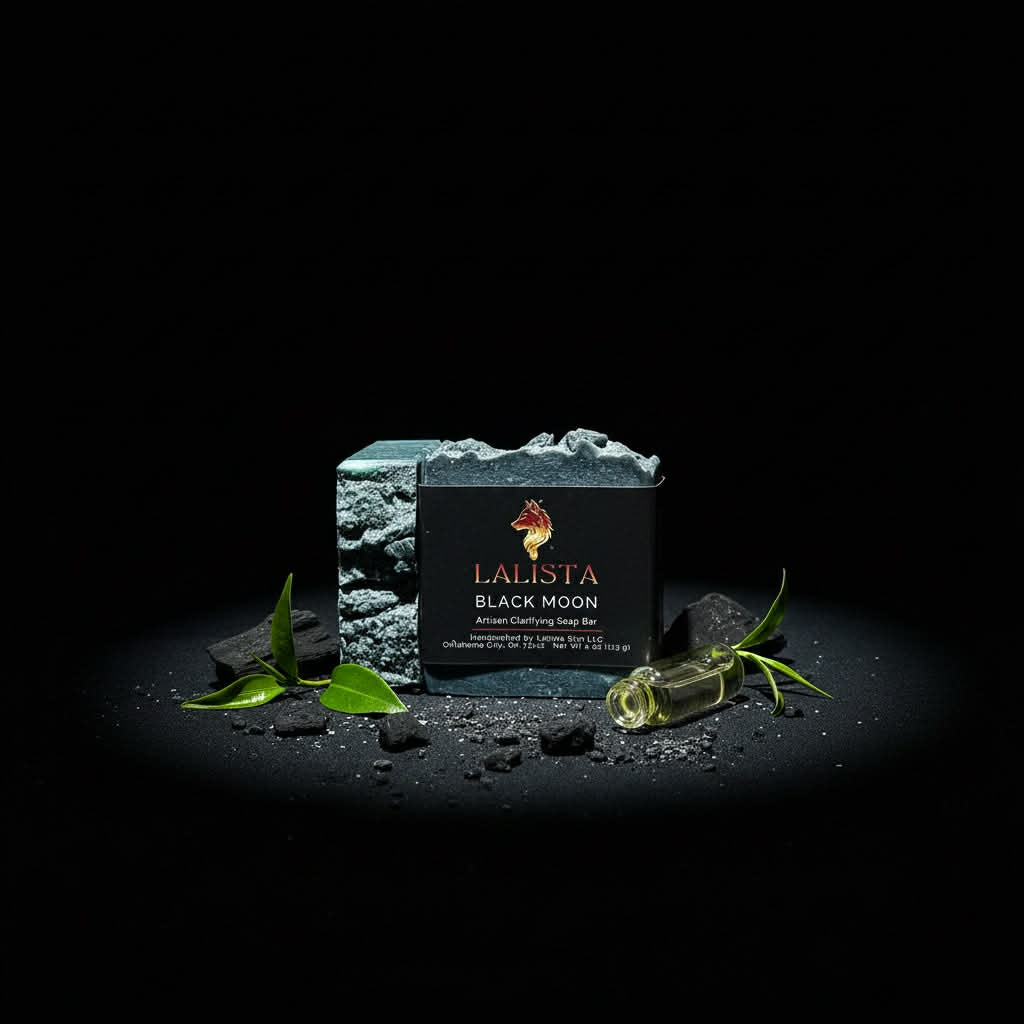 Black Moon Clarifying Soap Bar - ChloeBella Handcrafted