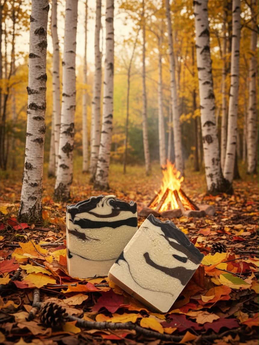 Birch Embers Soap Bar - ChloeBella Handcrafted