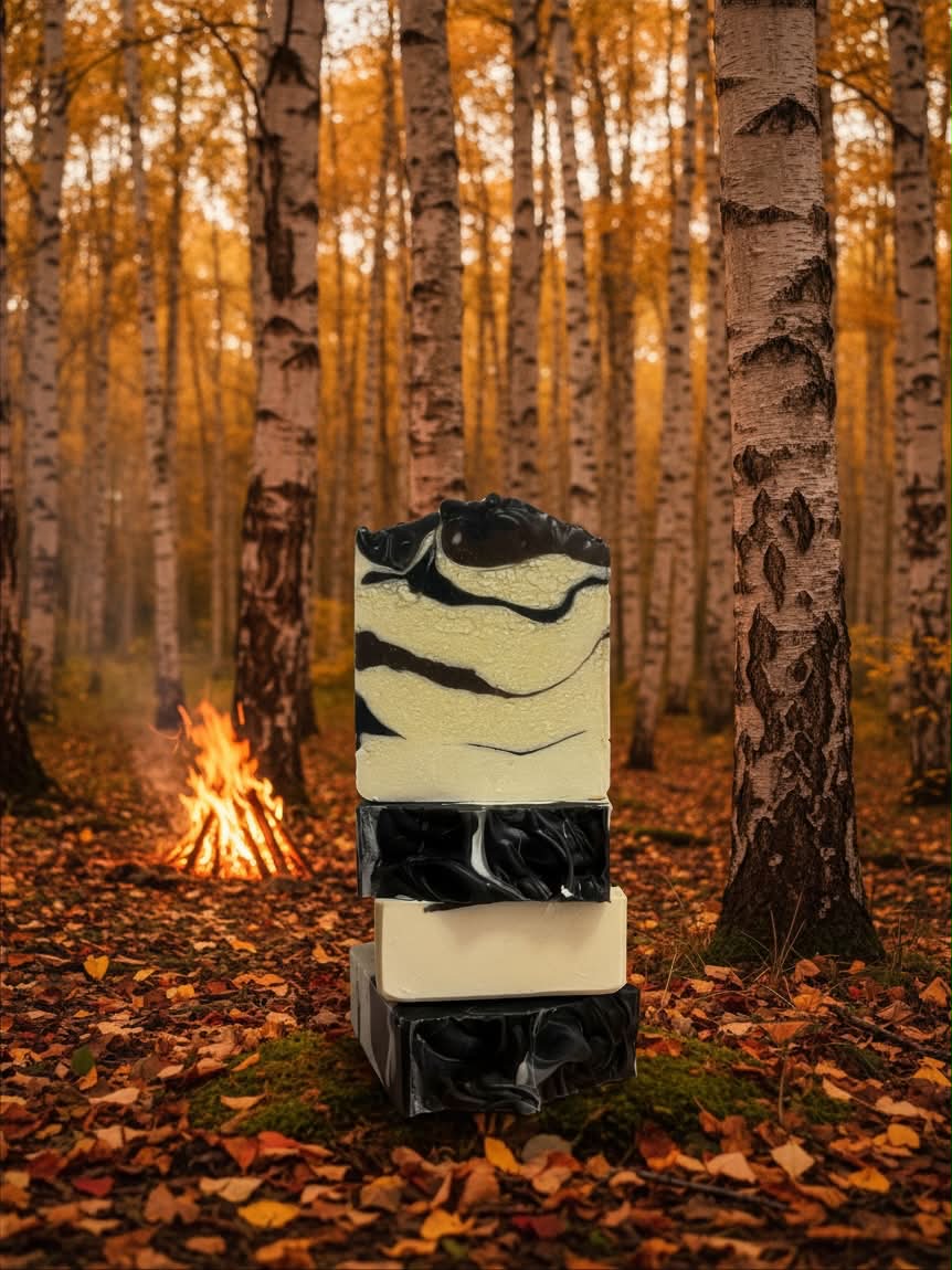 Birch Embers Soap Bar - ChloeBella Handcrafted