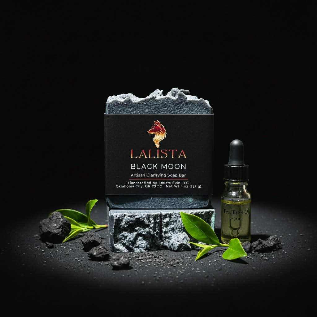 Black Moon Clarifying Soap Bar - ChloeBella Handcrafted